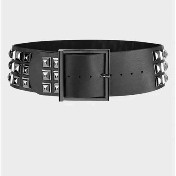 Killstar Accessories - KILLSTAR Screamer faux leather studded belt